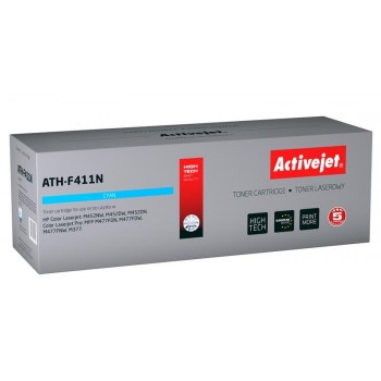 Activejet ATH-F411N toner (replacement for HP 410A CF411A Supreme 2300 pages cyan)