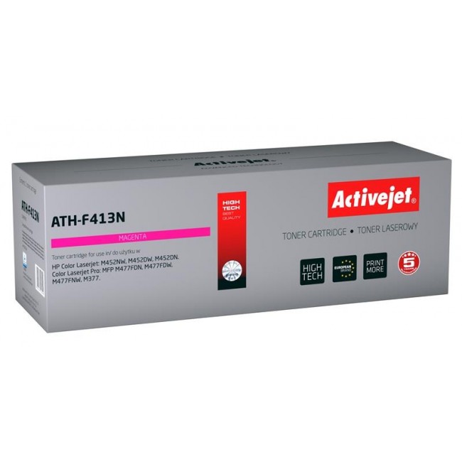 Activejet ATH-F413N toner for HP printer HP 410A CF413A replacement Supreme 2300 pages magenta