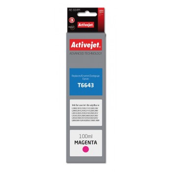 Activejet AE-664M ink (replacement for Epson T6643 Supreme 100 ml magenta)