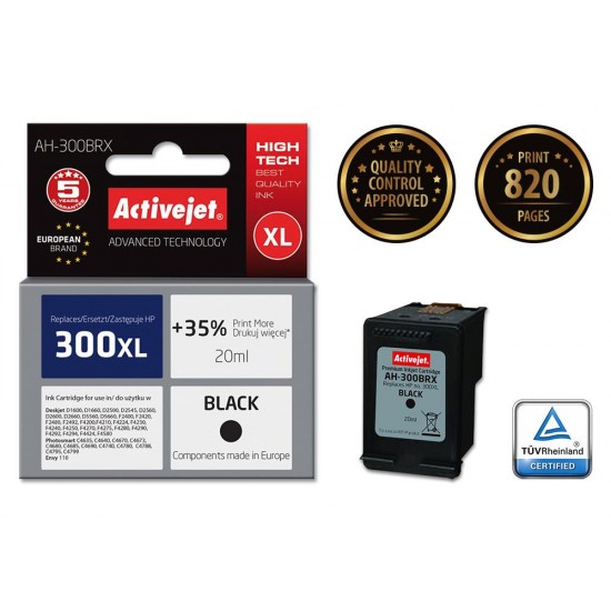 Activejet ink for Hewlett Packard No.300XL CC641EE