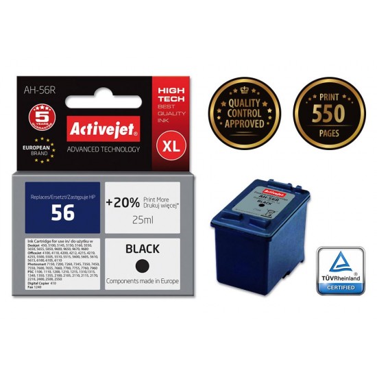 Activejet ink for Hewlett Packard No.56 C6656A