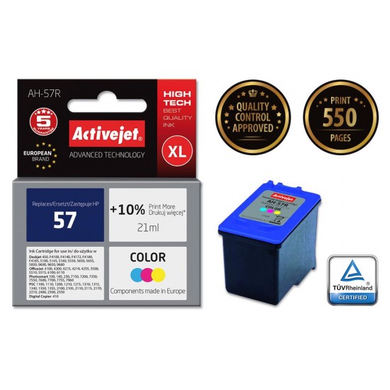 Activejet ink for Hewlett Packard No.57 C6657A