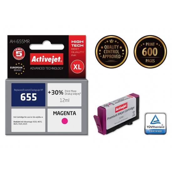 Activejet ink for Hewlett Packard No.655 CZ111AE