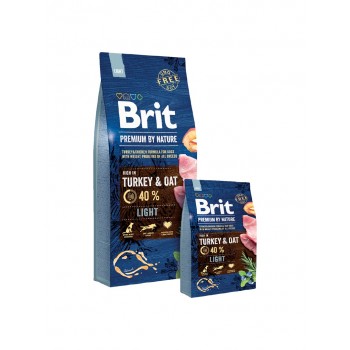 Brit Premium by Nature Light - dry dog food - Apple, Chicken, Corn, Turkey 15 kg