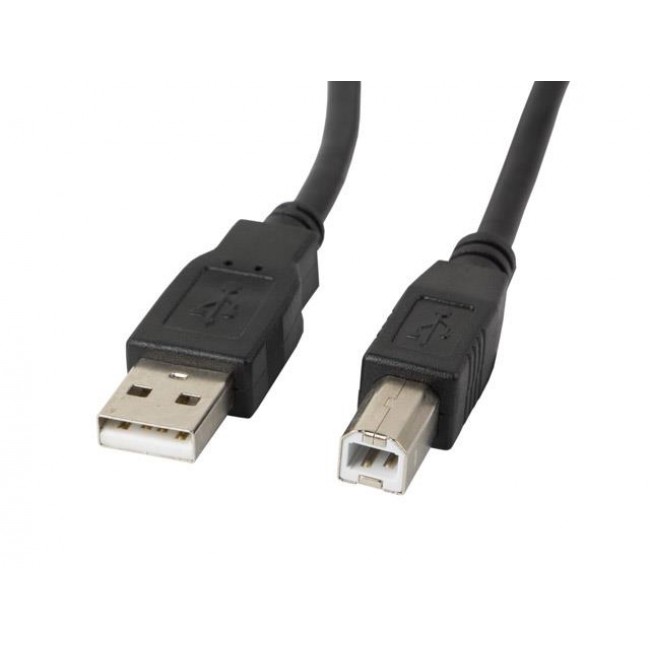 Lanberg CA-USBA-11CC-0018-BK USB cable 1.8 m USB 2.0 USB B Black