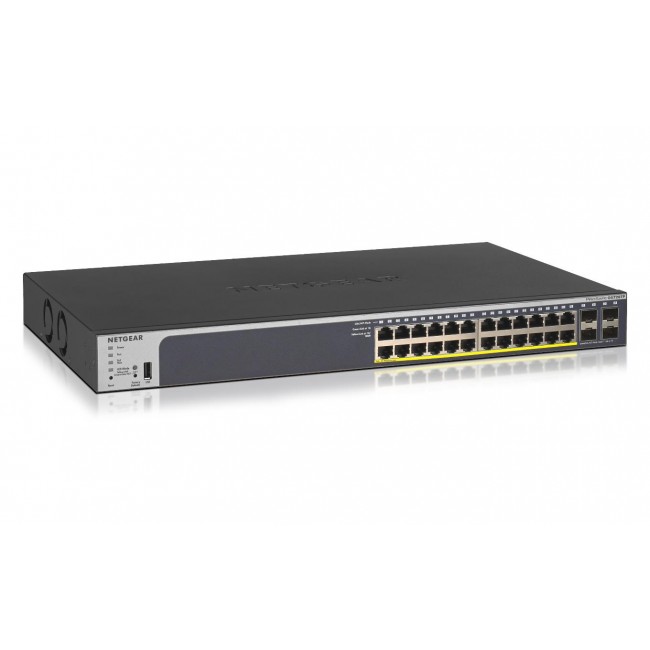 NETGEAR GS728TP Managed L2/L3/L4 Gigabit Ethernet (10/100/1000) Power over Ethernet (PoE) 1U Black