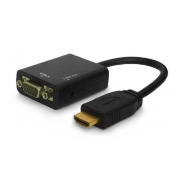 Savio CL-23 video cable adapter 0.5 m VGA (D-Sub) HDMI Type A (Standard) Black