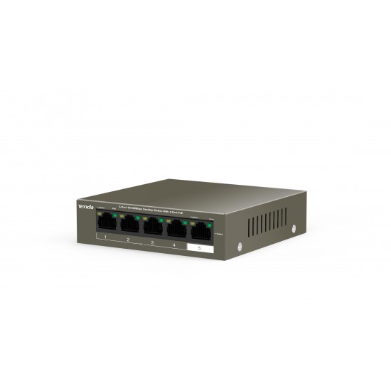 Tenda TEF1105P-4-63W-EU network switch Fast Ethernet (10/100) Power over Ethernet (PoE) Black