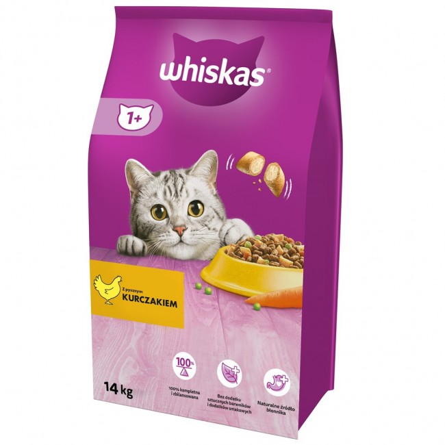 Whiskas 325628 cats dry food Adult Chicken 14 kg