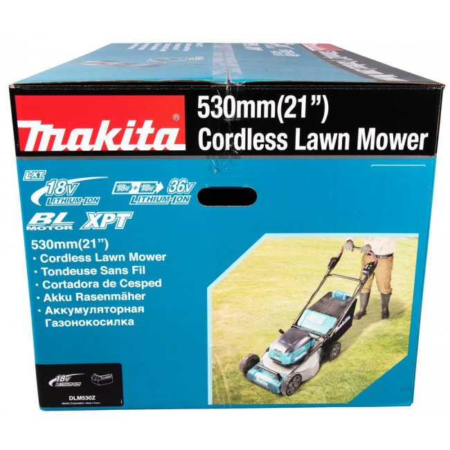 Makita DLM530Z lawn mower Walk behind lawn mower Battery Black, Blue Makita DLM530Z lawn mower Walk behind lawn mower Battery Black, Blue