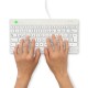 R-Go Tools Ergonomic keyboard R-Go Compact Break, compact keyboard with break software, QWERTZ (DE), wired, white R-Go Tools Ergonomic keyboard R-Go Compact Break, compact keyboard with break software, QWERTZ (DE), wired, white