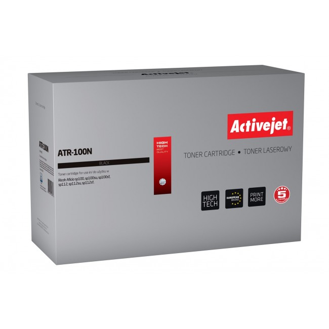 Activejet ATR-100N toner (replacement for Ricoh SP100 / SP112 / 407166 Supreme 1200 pages black)