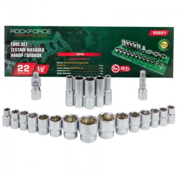 ROCKFORCE NASADKI KR TKIE 6-KĄT. 22szt.1/2