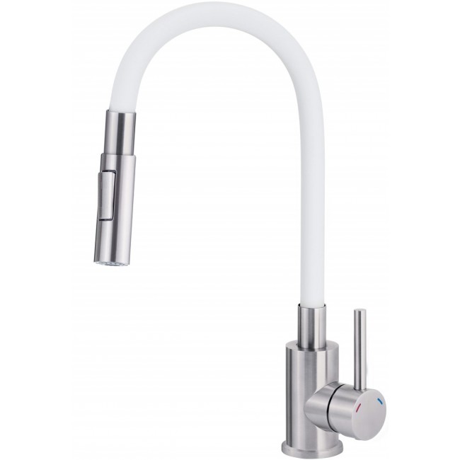 Kitchen faucet with bent spout - 2 types of spray Kitchen faucet with bent spout - 2 types of spray