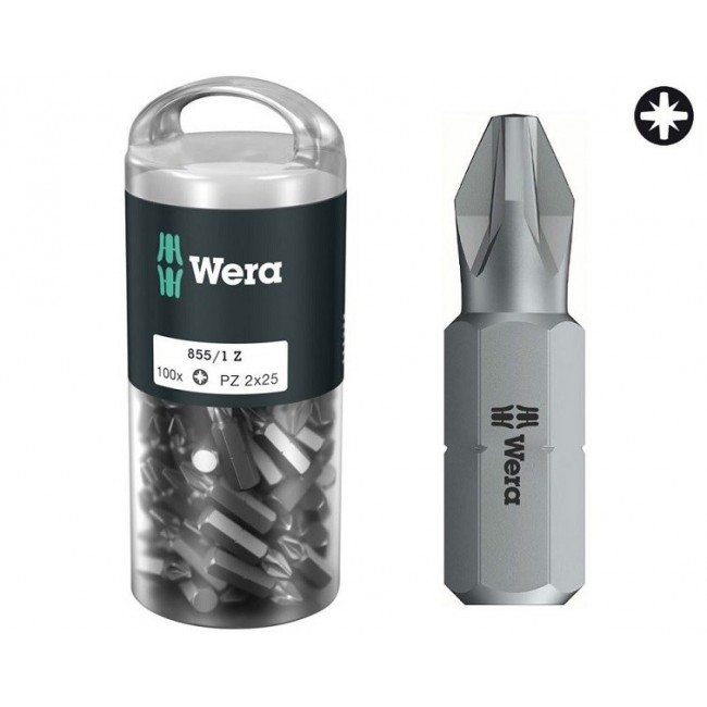Wera 855/1 Z DIY 100 SiS screwdriver bit 100 pc(s) Wera 855/1 Z DIY 100 SiS screwdriver bit 100 pc(s)