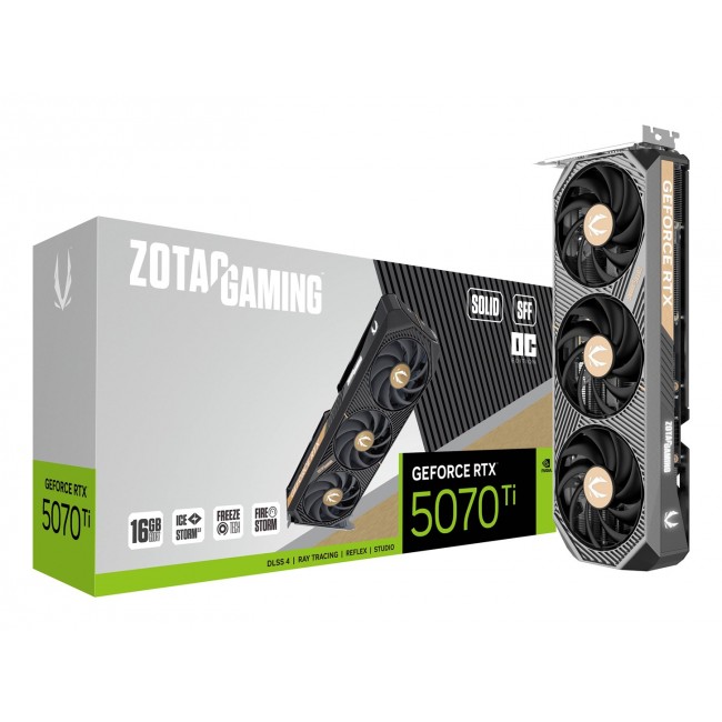 Zotac GAMING GeForce RTX 5070 Ti SOLID SFF OC NVIDIA 16 GB GDDR7 Zotac GAMING GeForce RTX 5070 Ti SOLID SFF OC NVIDIA 16 GB GDDR7