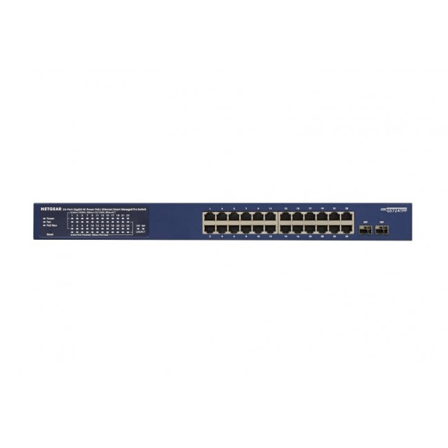 NETGEAR GS724TP-300EUS network switch Managed L2/L3/L4 Gigabit Ethernet (10/100/1000) Power over Ethernet (PoE) Blue NETGEAR GS724TP-300EUS network switch Managed L2/L3/L4 Gigabit Ethernet (10/100/1000) Power over Ethernet (PoE) Blue