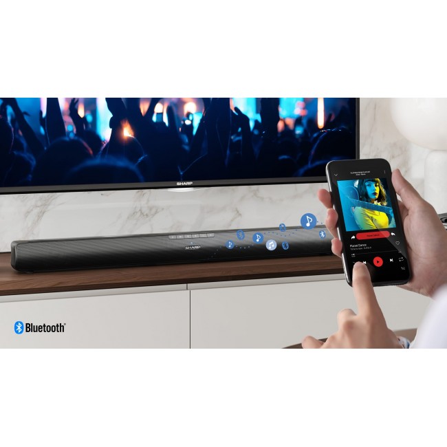 Sharp HT-SB100 soundbar speaker Black 2.0 channels 75 W Sharp HT-SB100 soundbar speaker Black 2.0 channels 75 W