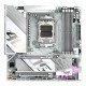 GIGABYTE X870M AORUS ELITE WIFI7 ICE Motherboard - Supports AMD Ryzen 9000 CPUs, 14+2+2 Phases Digital VRM, up to 8200Hz DDR5 (O.C), 1xPCIe 5.0 + 1xPCIe 4.0, Wi-Fi 7, 2.5 GbE LAN, USB 4