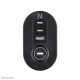 Neomounts DS22-840BL6 Desk socket with clamp and USB-C and USB-A ports - Quick charge
