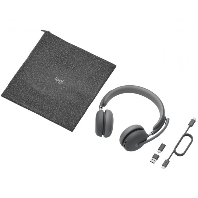 Logitech Zone Wireless 2 Headset Head-band Office/Call center USB Type-C Bluetooth Graphite Logitech Zone Wireless 2 Headset Head-band Office/Call center USB Type-C Bluetooth Graphite