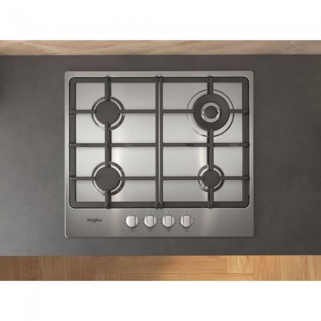 Whirlpool TGML 661 IX R Stainless steel Built-in 58 cm Gas 4 zone(s)