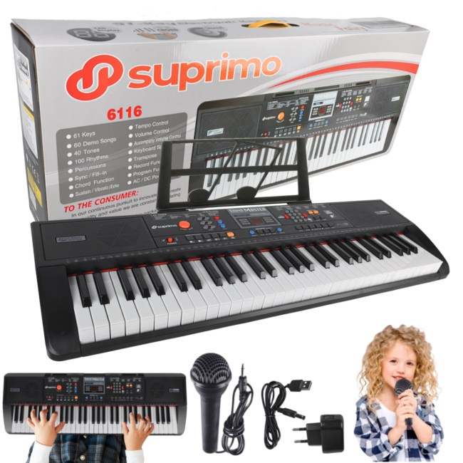 MQ 6116 - keyboard for learning to play, designed for children