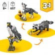 LEGO CREATOR 3 IN 1 31393 Forest Animals: Gray Wolf