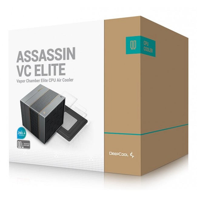 DeepCool ASSASSIN VC ELITE Processor Air cooler 120/140 mm Black 1 pc(s) DeepCool ASSASSIN VC ELITE Processor Air cooler 120/140 mm Black 1 pc(s)