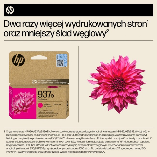 HP 937e EvoMore Magenta Original Ink Cartridge HP 937e EvoMore Magenta Original Ink Cartridge