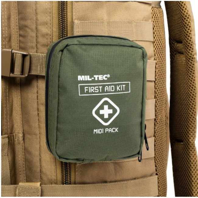 Mil-Tec First Aid Kit Midi Pack - Olive