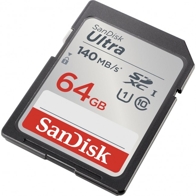 SD Card 64GB SanDisk SDXC UHS-I 140MB/sec