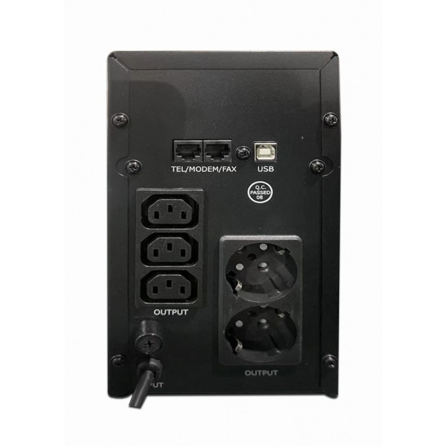 Gembird EG-UPS-035 uninterruptible power supply (UPS) Line-Interactive 2 kVA 1200 W 5 AC outlet(s)