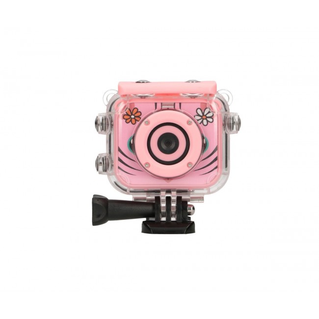 Extralink Camera Kids Camera H18 Pink 1080P 30fps, IP68, 2.0