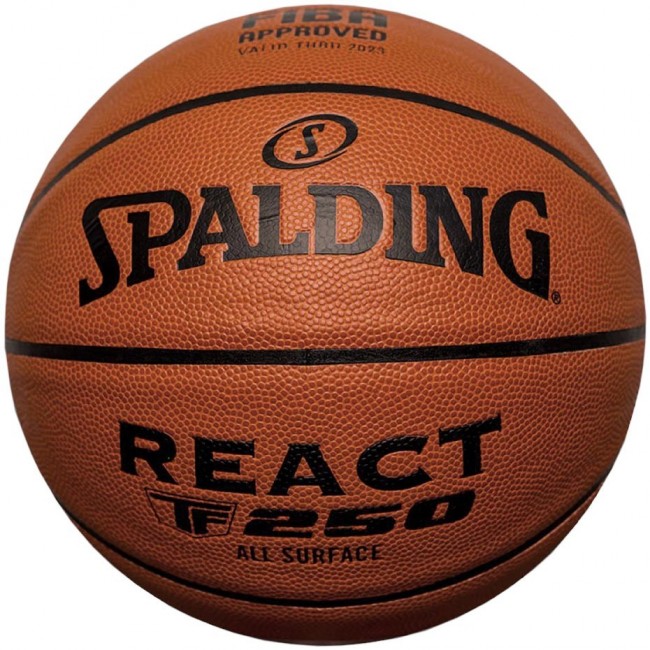 Basketball Spalding React TF-250 Logo Fiba 76967Z Basketball Spalding React TF-250 Logo Fiba 76967Z