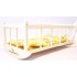Wooden Lawn Mower 52x34x22 with MALIMAS 154248 Pattern Bedding