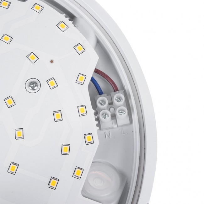 Wall LED Lamp with Infrared Motion Sensor Indoor / Outdoor Lighting 1100lm 15W IP54 4000K Waterproof Colour: White