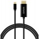 SAVIO CL-190 USB-C to HDMI Cable, 30Hz, 1m, plastic SAVIO CL-190 USB-C to HDMI Cable, 30Hz, 1m, plastic