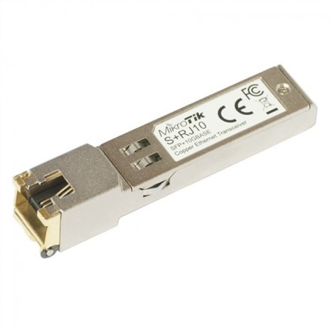 Mikrotik S+RJ10 network transceiver module 10000 Mbit/s SFP+ Mikrotik S+RJ10 network transceiver module 10000 Mbit/s SFP+
