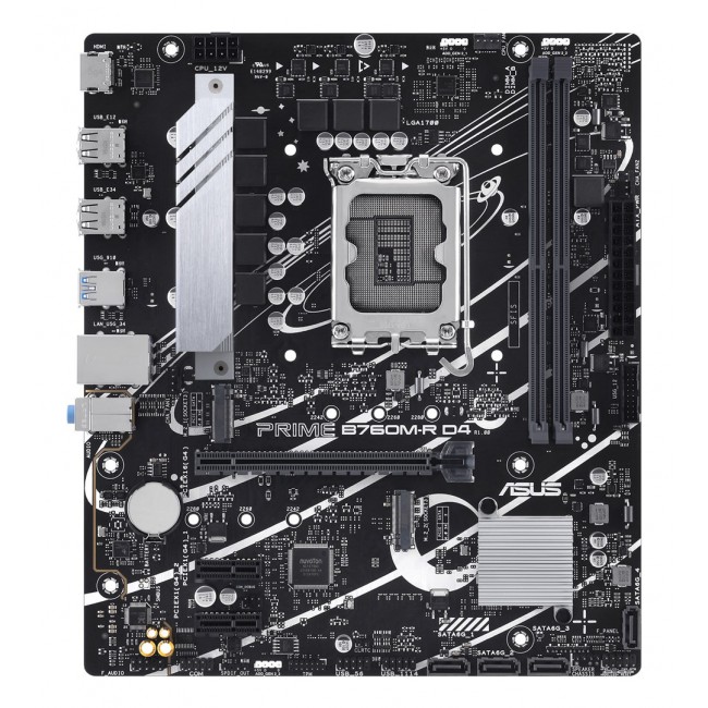 ASUS PRIME B760M-R D4 Intel B760 LGA 1700 micro ATX ASUS PRIME B760M-R D4 Intel B760 LGA 1700 micro ATX