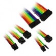 Kolink Core Adept Braided Cable Extension Kit - Rainbow Kolink Core Adept Braided Cable Extension Kit - Rainbow