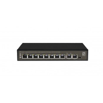 LevelOne FGP-1031 network switch Unmanaged Gigabit Ethernet (10/100/1000) Power over Ethernet (PoE) Black