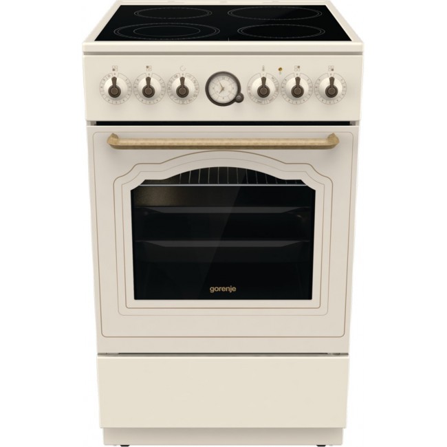 Gorenje GECS5B70CLI Freestanding cooker Electric Ceramic hob Beige