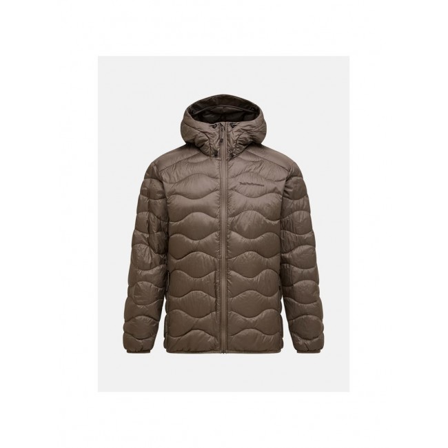 Kurtka puchowa Peak Performance Helium Down Hood Jacket - terrain tan rozmiar: m