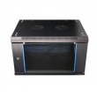 Extralink Rackmount cabinet 6U 600x600 Black wall mounted