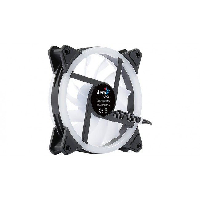 Aerocool Duo 12 ARGB 6-pin Computer case Fan 12 cm Black