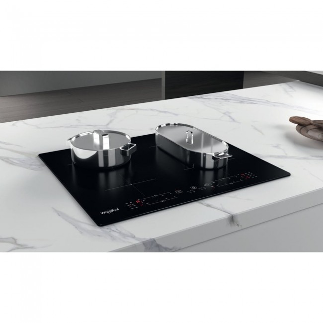 Whirlpool WB B8360 NE Black Built-in 59 cm Zone induction hob 4 zone(s)