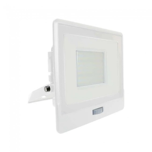 LED projector V-TAC VT-158S with connection coupler 50W 6500K 4000lm motion detector (SKU 20279) White