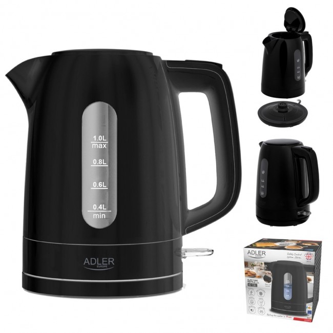 ADLER AD 1380B black electric kettle ADLER AD 1380B black electric kettle