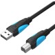 Vention USB-A to B printer cable, 480Mbps, 5m, black